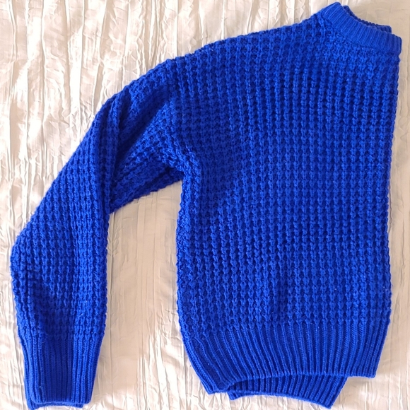 Blue Spring/Fall Sweater One Size - Picture 3 of 5